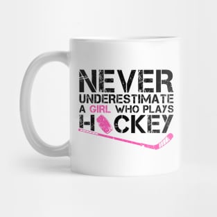 Funny Ice Hockey Player For Women Girls Hockey Lovers Mug